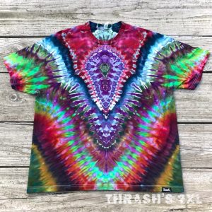 Small size diamond burst Tie Dye T-shirt by Matt Thrash