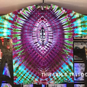 Small size diamond burst Tie Dye T-shirt by Matt Thrash