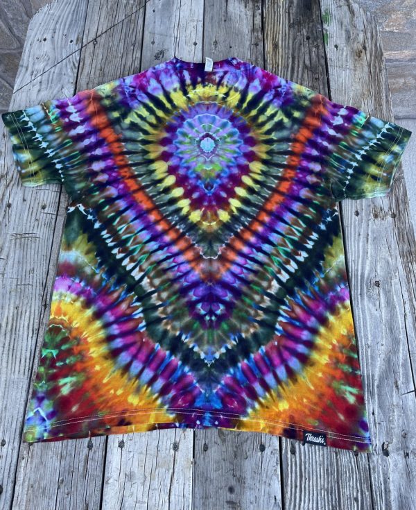 Large full color tie dye T-shirt by Matt Thrash