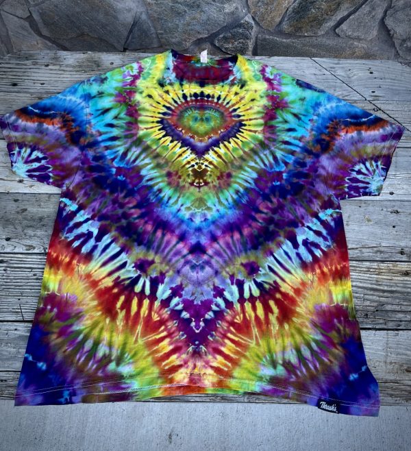 2XL rainbow tie dye T-shirt by Matt Thrash