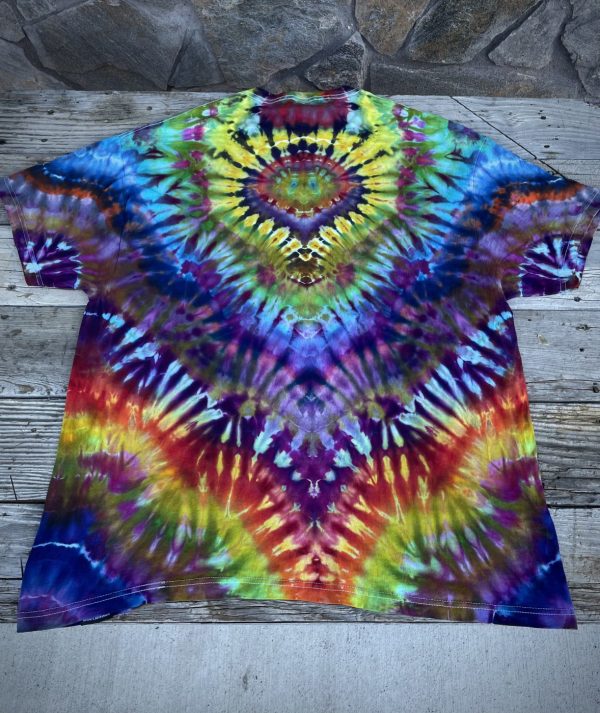 2XL rainbow tie dye T-shirt by Matt Thrash - Image 2