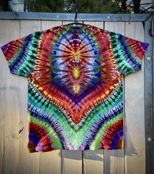 2XL triple chest orb tie dye T-shirt by Matt Thrash - Image 2