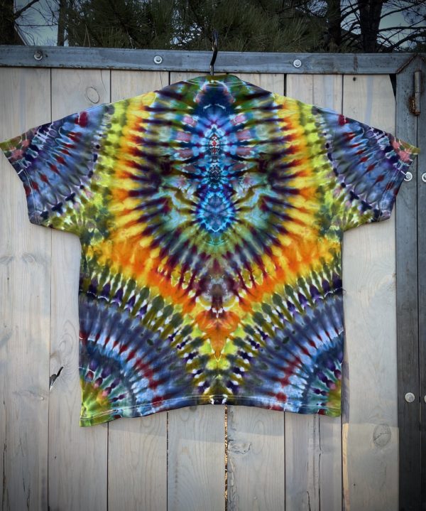 2XL triple chest orb tie dye T-shirt by Matt Thrash - Image 2