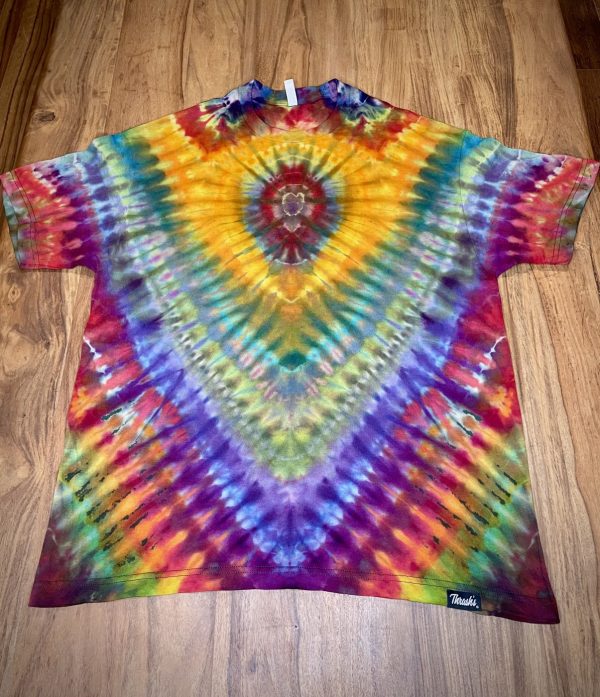 XL rainbow tie dye T-shirt by Matt Thrash