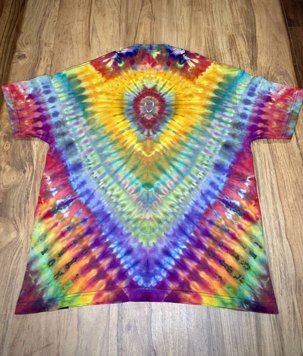 XL rainbow tie dye T-shirt by Matt Thrash - Image 2