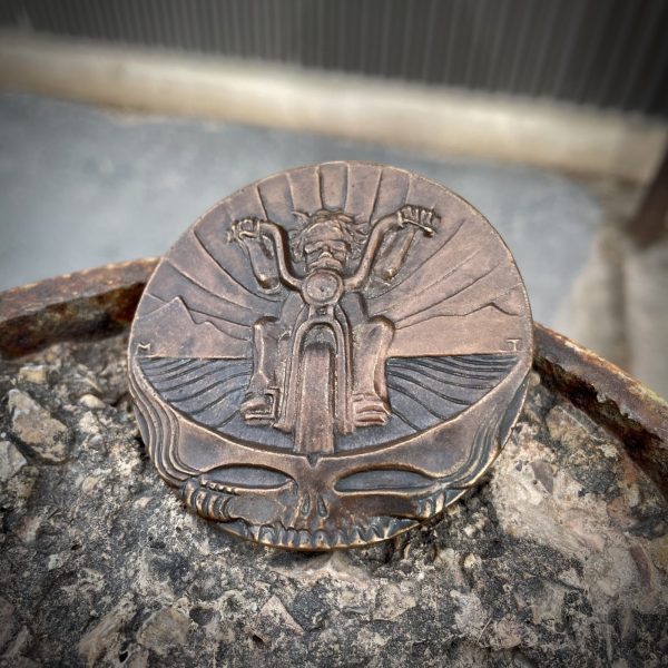 “FREEDOM” cast bronze belt buckle by Matt Thrash